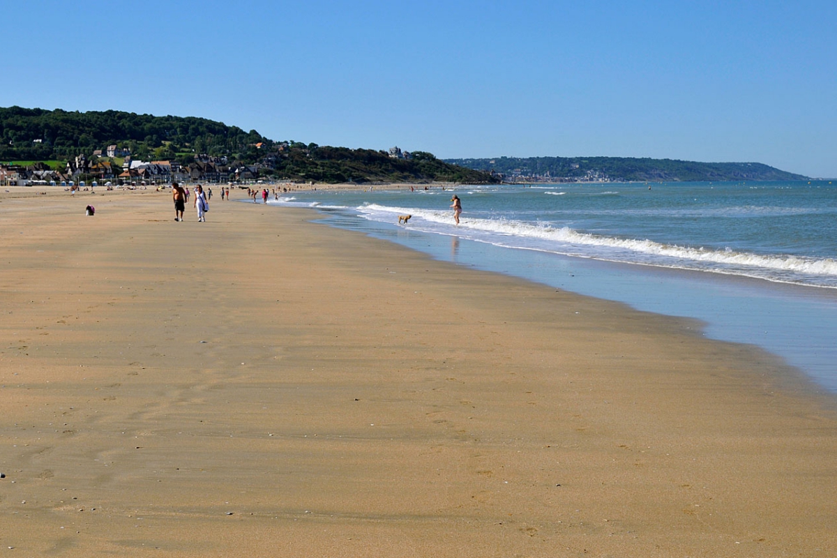 La plage de Deauville